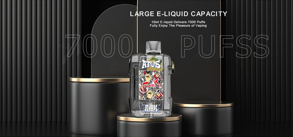 DE012 California CA USA 7000 Puffs Disposable Vapes with rechargeable and adjustable airflow ATVS Vape