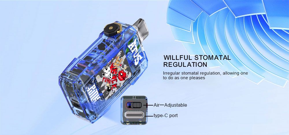 DE012 California CA USA 7000 Puffs Disposable Vapes with rechargeable and adjustable airflow ATVS Vape