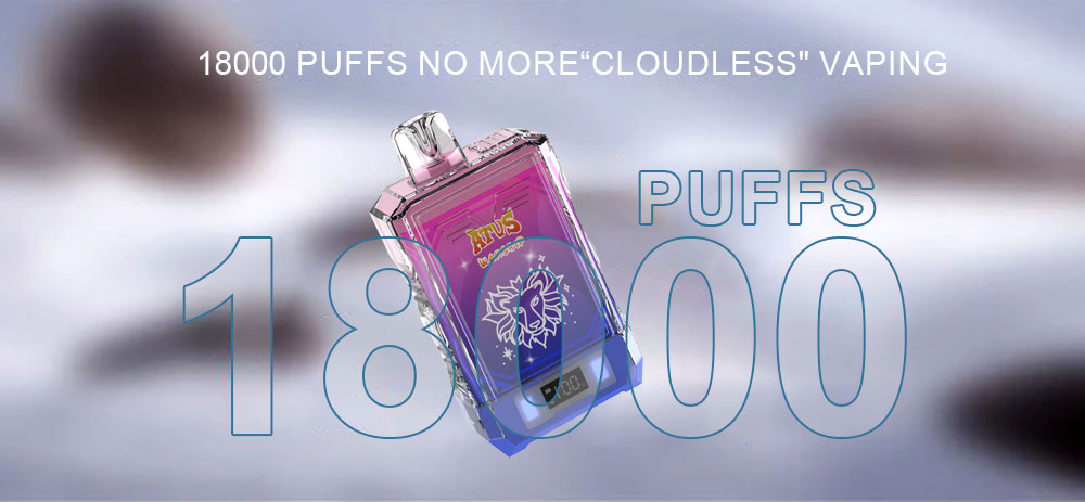 DE015 California CA USA 18000 Puffs Disposable Vape with LED display screen and adjustable airflow rechargeable ATVS Vape