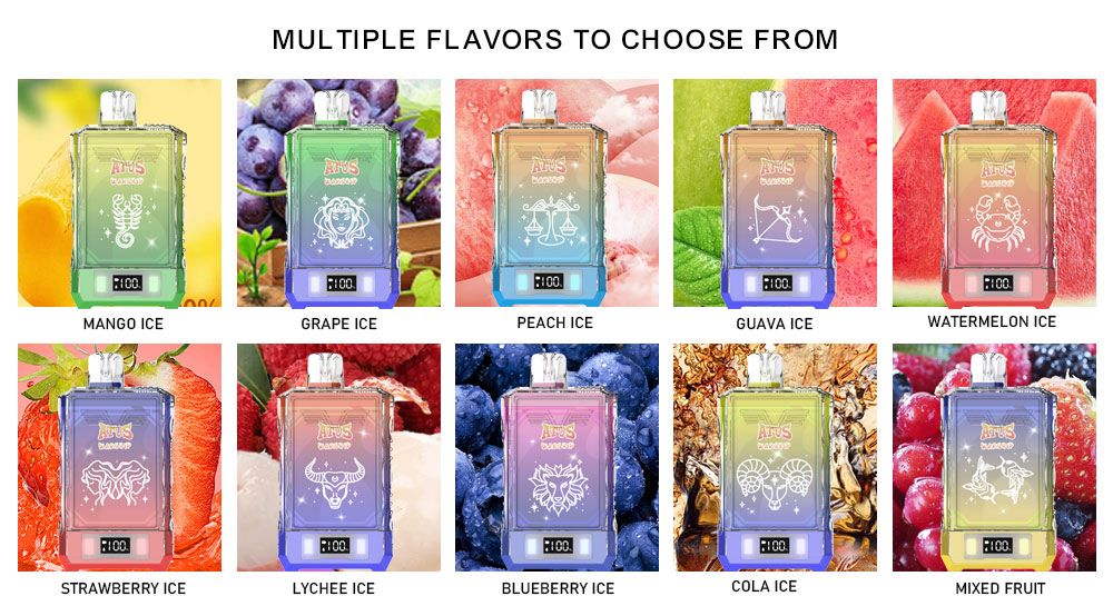DE015 California CA USA 18000 Puffs Disposable Vape with LED display screen and adjustable airflow rechargeable ATVS Vape