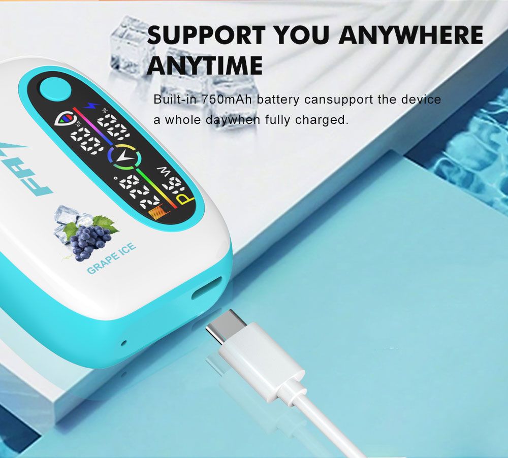 DE016 California CA USA 25000 Puffs Disposable Vape with LED display screen and adjustable airflow rechargeable