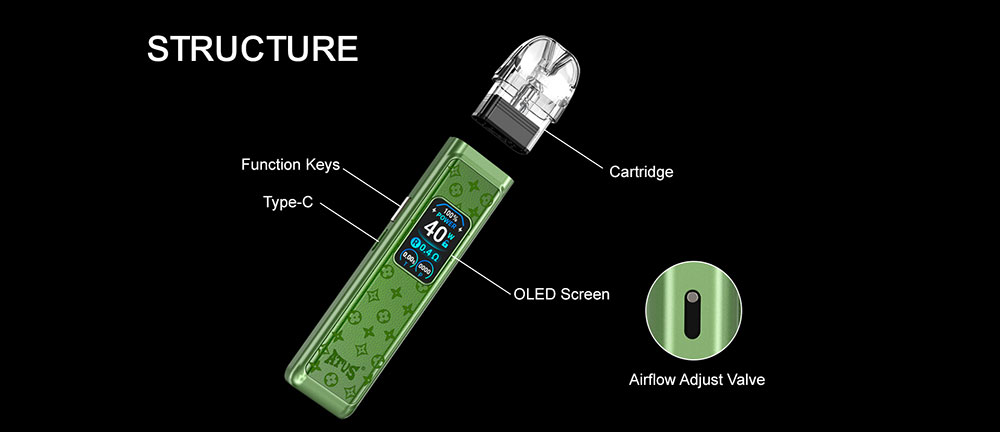 DE019 California CA USA MAX Refillable Pod Kit System Device ATVS Vape