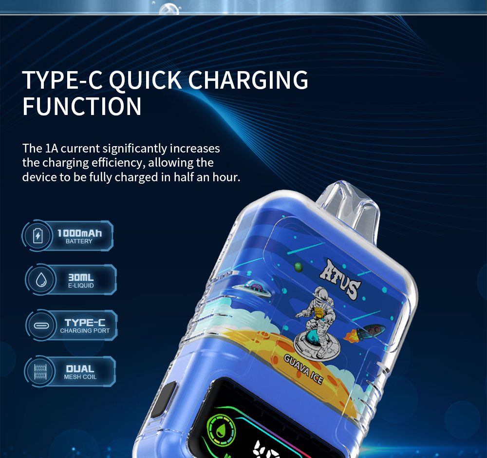 DE021 California CA USA 30000 Puffs Disposable Vape with LED display screen and adjustable airflow MTL DTL