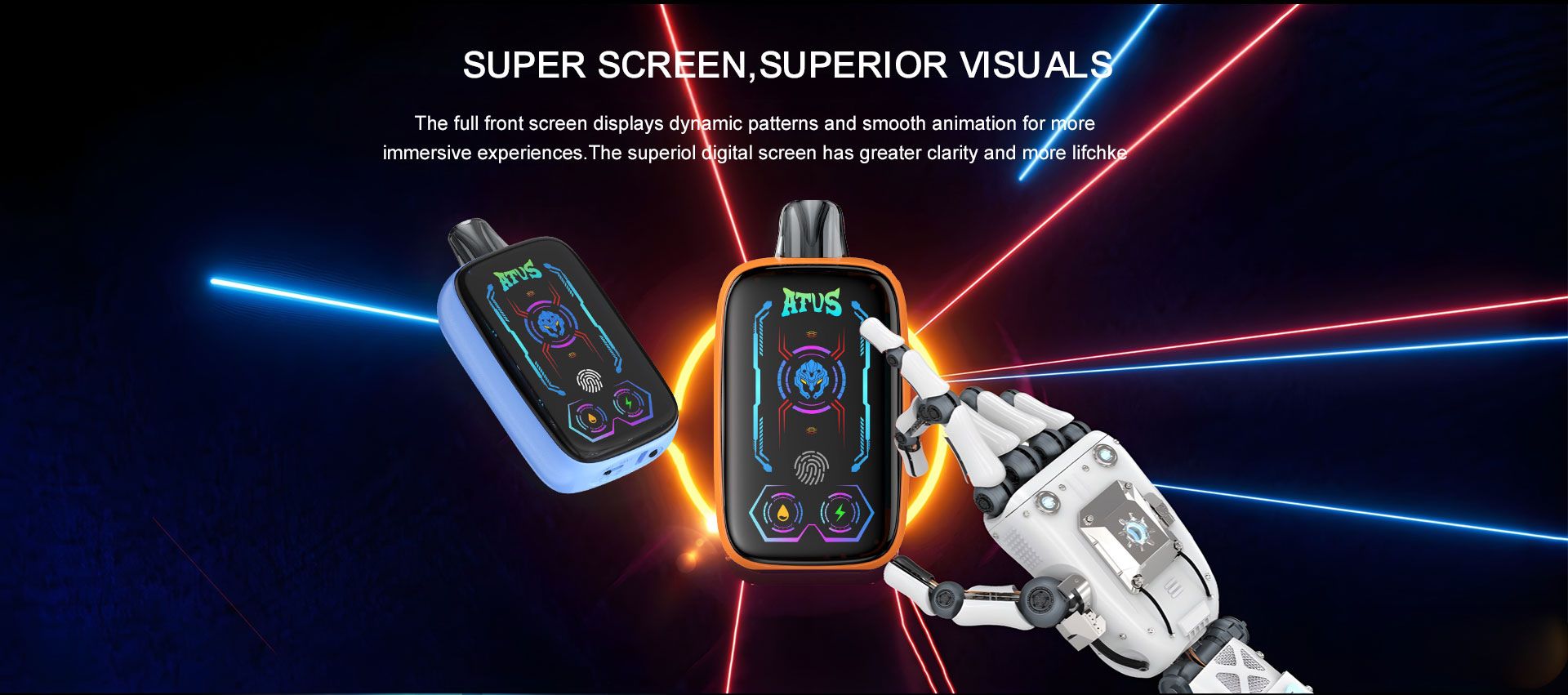 DE023 California CA USA 40000 Puffs Disposable Vape with Full screen rechargeable and adjustable airflow ATVS Vape