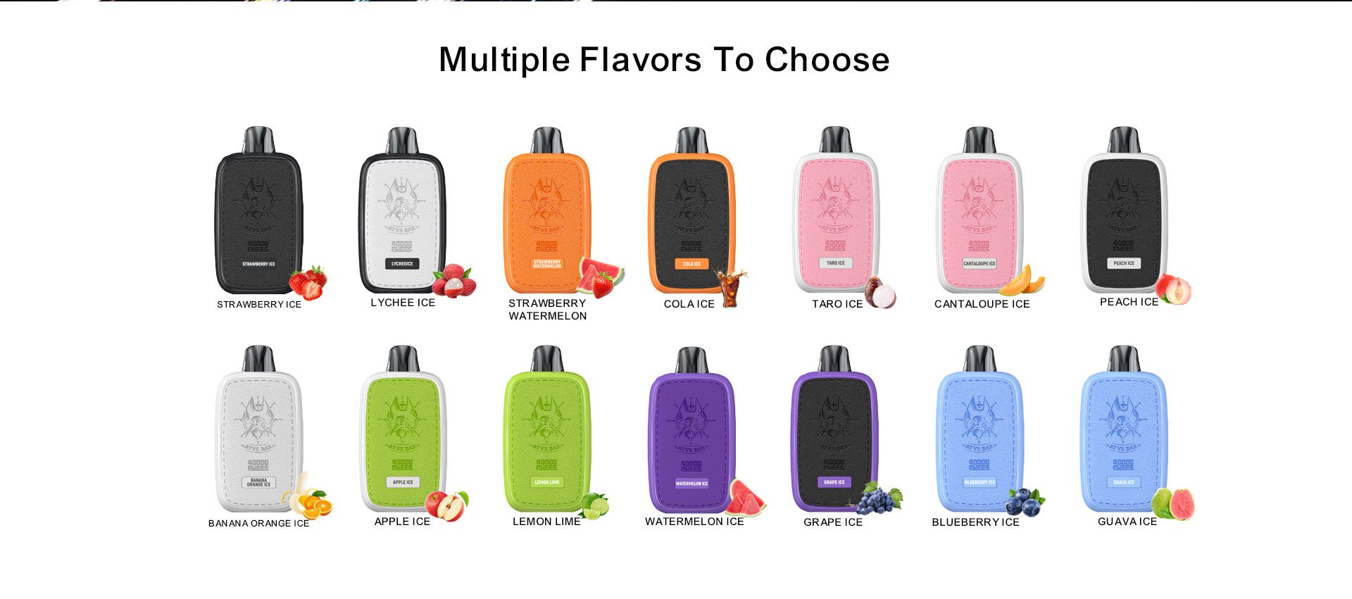 DE023 California CA USA 40000 Puffs Disposable Vape with Full screen rechargeable and adjustable airflow ATVS Vape